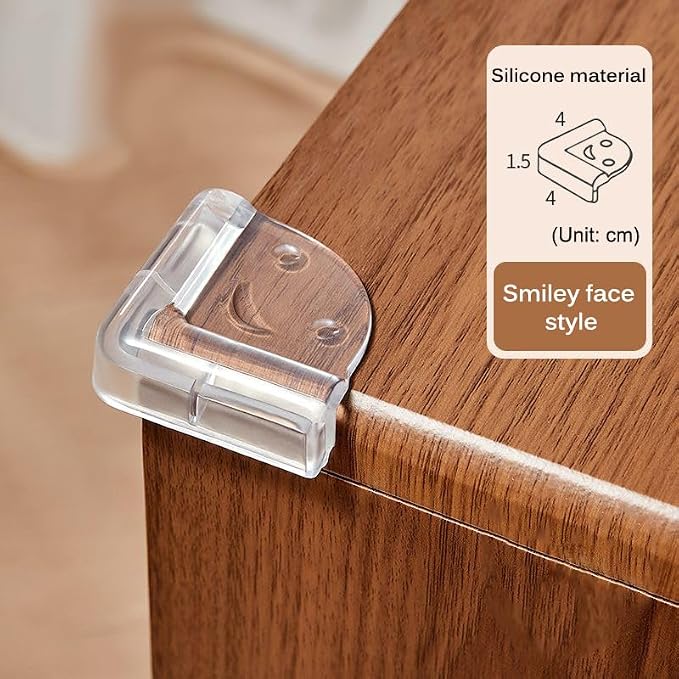 AKOAK 10 PCS Baby Safety Corner Protection, Table, Baby Protection, Furniture Corner and Edge Safety Bumper, with Strong Adhesion
