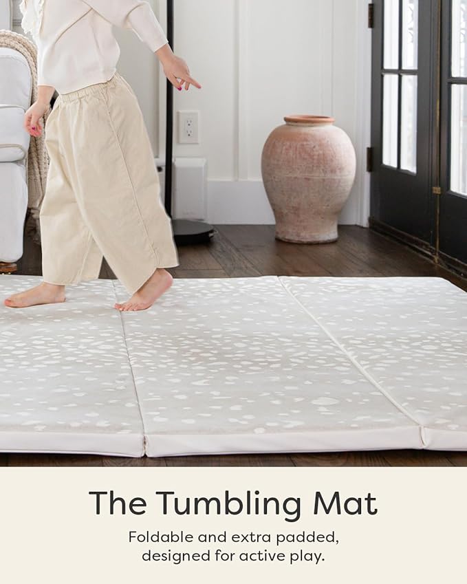 House of Noa Tumbling Baby Play Mat for Floor ??Foldable Foam Playmat for Babies & Kids, Non-Toxic Wipeable Baby Mat