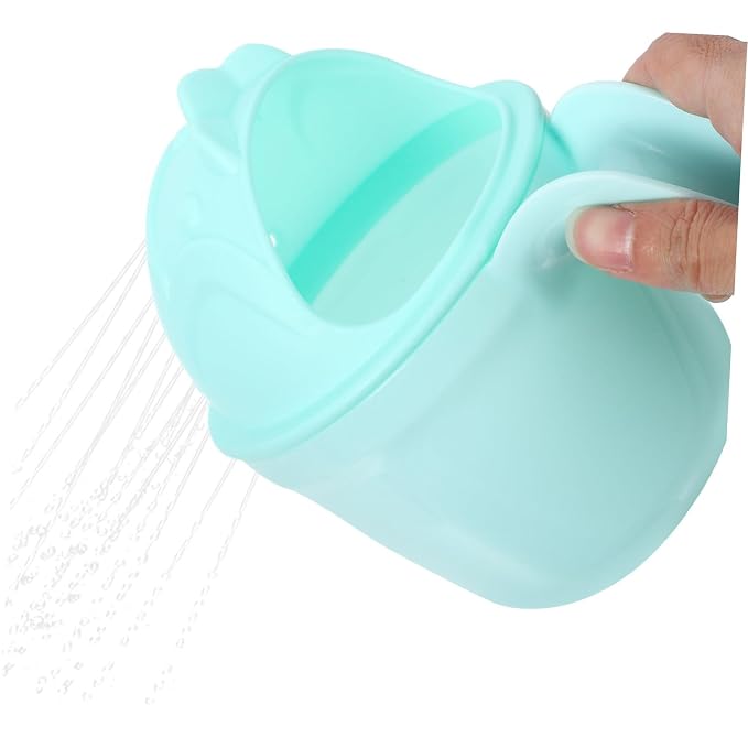 BESPORTBLE 2pcs Baby Bath Rinse Cup Set for Kids Tear-Free Shampoo Rinser for Baby Bathing Soft Lightweight Plastic Shower Cup for Boys and Girls