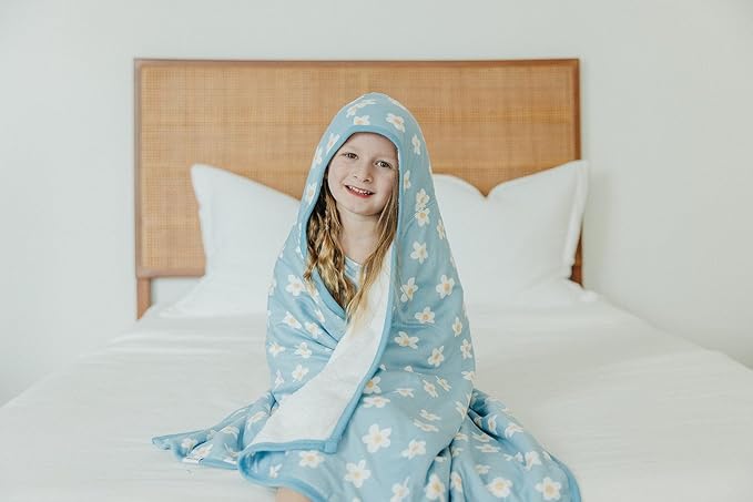 Copper Pearl Hooded Bath Towels Premium Knit/Terry Cloth Toddler Towels with Hood, Pockets, and Cool Designs - Great to Gift and Make Bath Time Fun - Big Kids Hooded Towel, Della