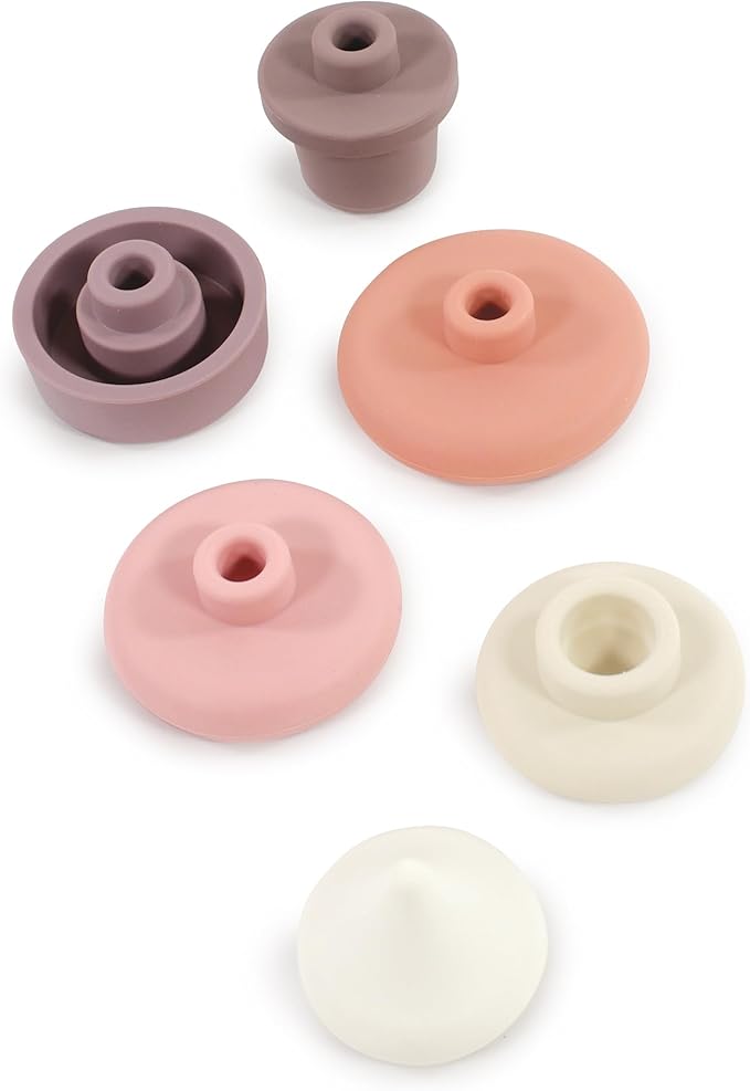 Hudson Baby Silicone Stacking Toy, Ice Cream, One Size