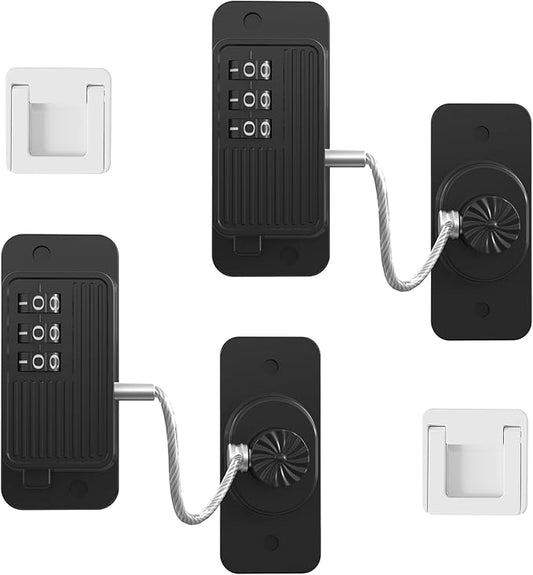 Keep Your Kitchen Safe with Our Fridge Lock - Childproof Your Refrigerator and Cabinets with Our Strong Adhesive Lock