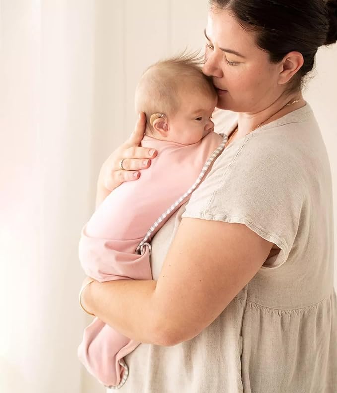 Love to Dream Swaddle UP Self-Soothing Sleep Sack 13-19 lbs., Dramatically Better Sleep, Snug Fit Calms Startle Reflex, 1.0 TOG, Medium 13-19 lbs, Dusty Pink