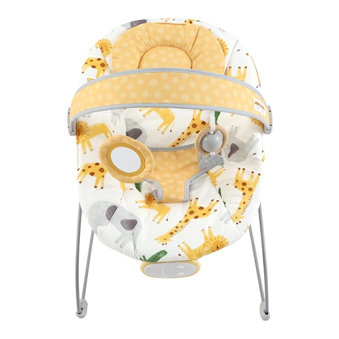 Baby Bouncer, Infants Bouncy Seat with Music and Vibrations,Baby Rocker for Newborns Indoor Outdoor Use 0-6 Months Up to 20 lbs