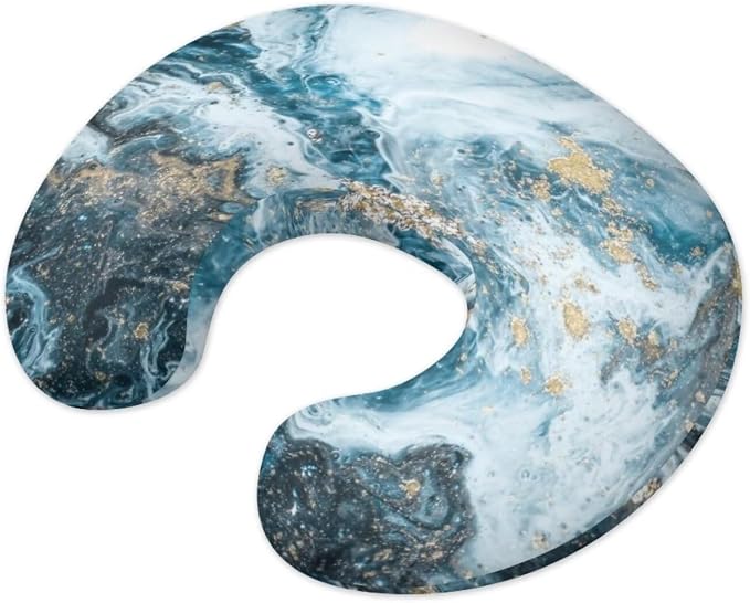 Marble Nursing Pillow Detachable Newborn Original Breastfeeding Slipcover Case and Positioner Removable Head Support Protector Cushion Essential with Hidden Zipper Easy to Use