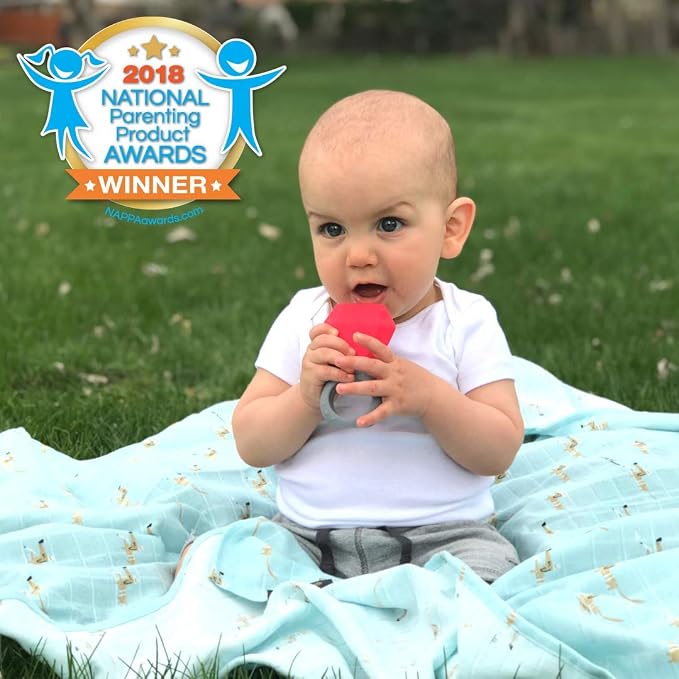 INNOBABY TEETHIN' Smart Birthstone Ring TEETHER - March (Aquamarine)
