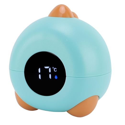 Generic Baby Dinosaur Bath Thermometer Cute Digital Water Temperature Thermometer for Newborn Swimming and Bath Tub Use (Blue)