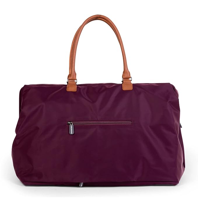 Childhome Original Mommy Diaper Bag - Large Tote for Travel and Hospital - Pregnancy Must Haves (Aubergine)