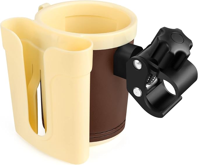 Accmor Stroller Cup Holder with Phone Keys Holder, 3-in-1 Universal Cup Holder, Drinks Bottle Holder for Stroller, Bike, Wheelchair, Walker, Scooter