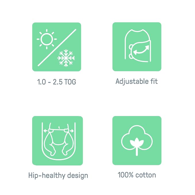 SwaddleMe by Ingenuity All Season Baby Swaddle, 2 Quick Flip Layers to Change from 1.0 to 2.5 TOG, Size 0-3 Months, 7-14 Pounds - Dream Waves