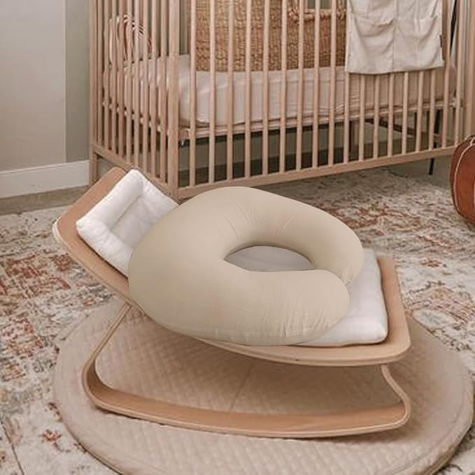 2 Pack Stretchy Nursing Pillow Covers Ultra Soft Slipcovers for Breastfeeding for Baby Girls Boys, Feeding Pillow Cover Fits Standard Infant Support Pillows Positioners Nursing Pillow Case