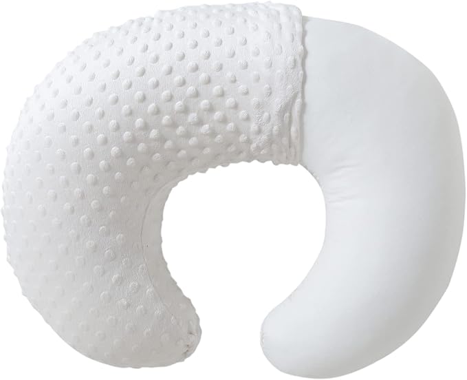 Baby Nursing Pillow and Body Positioner with Premium Slipcover for Breastfeeding for Baby Boys and Girls, Feeding Pillow with Breathable Comfortable Pillowcase (Cloud Dancer)