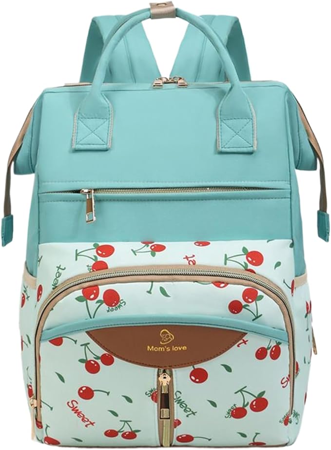 Diaper Bag Backpack, with Waterproof Design, 38x26x18cm, Maternity Nappy Tote, Multi-Pocket Daycare Bag, Spacious & Organized, for Daycare, Travel, Walks, Picnics