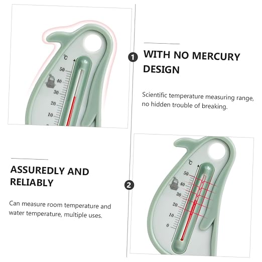 Bath Thermometer for Infants and, Penguin-Shaped Floating Temperature Measurement Tool, Safe Bath Water Monitor for Newborns and Random Color Random Color