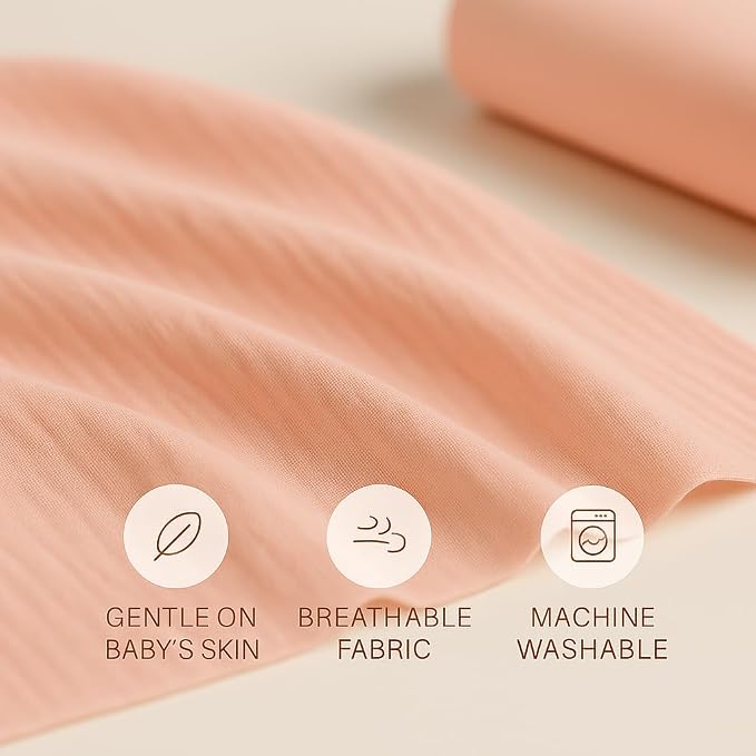 Soft 100% Cotton Swaddles for Newborns, 2- Pack - Large, Breathable Baby Blanket - Versatile, Durable Muslin Swaddle Blankets - Perfect Newborn Essentials