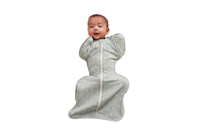 Love to Dream Swaddle UP, Baby Sleep Sack 10. TOG, Self-Soothing Swaddles for Newborns, Improves Sleep, Snug Fit Helps Calm Startle Reflex, Newborn Essentials for Baby, Small 8-13lbs, Moon Olive