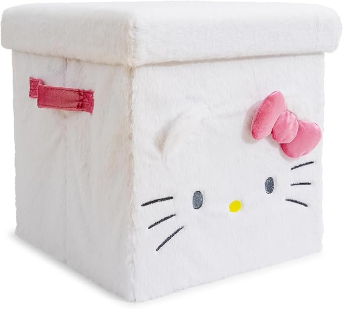 Ukonic Sanrio Hello Kitty 13 x 13 Inch Plush Storage Cube