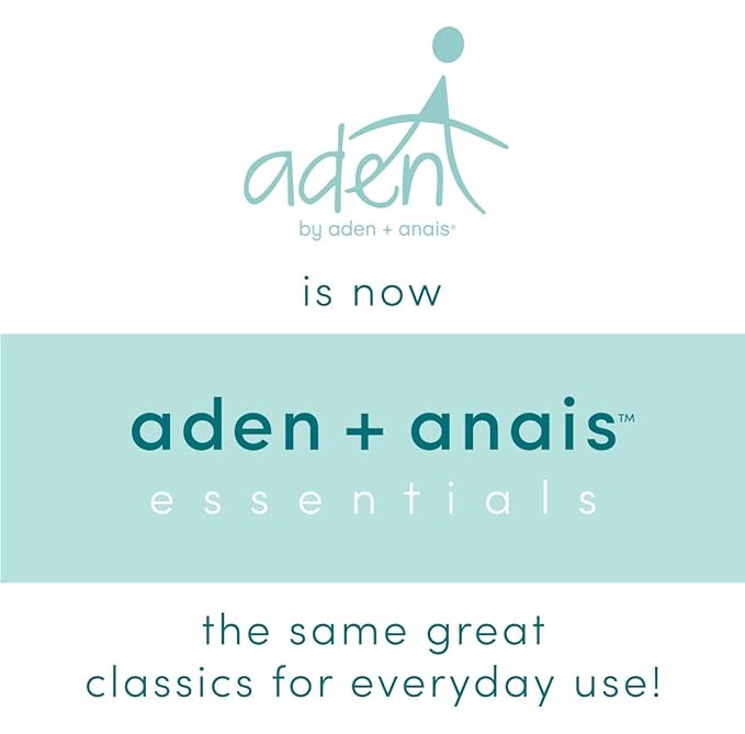 aden + anais Essentials Muslin Swaddle Blankets for Baby Girls and Boys, Newborn Receiving Blanket for Swaddling, 100% Cotton Baby Swaddle Wrap, 4 Pack, Floral, Briar Rose