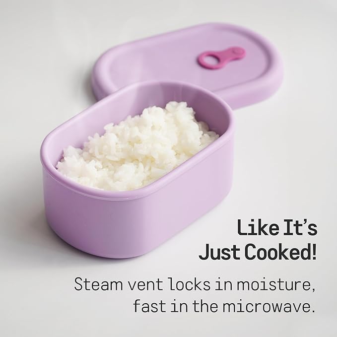 Premium Korean-Made Silicone Airtight Food Container with Steam Vent ??BPA Free, Leakproof, Microwave & Freezer Safe Meal Prep. & Leftovers Storage (Mandarin Orange, 7 floz)