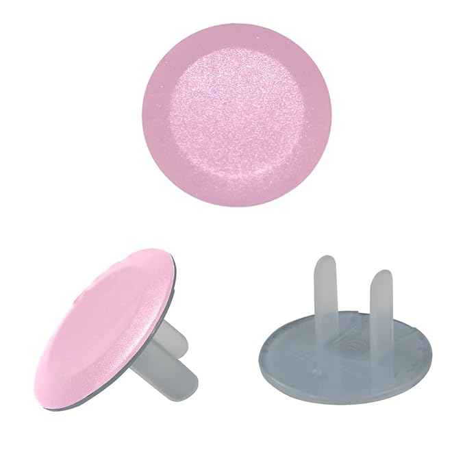 Pure Pink Color Outlet Plug Covers Child Proof Electrical Outlets Protector - Wall Socket Protector for Baby Kids- Electrical Insulation