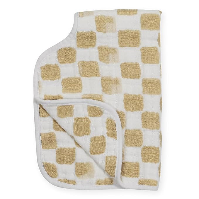 Little Unicorn Cotton Muslin Burp Cloth - Adobe Checker