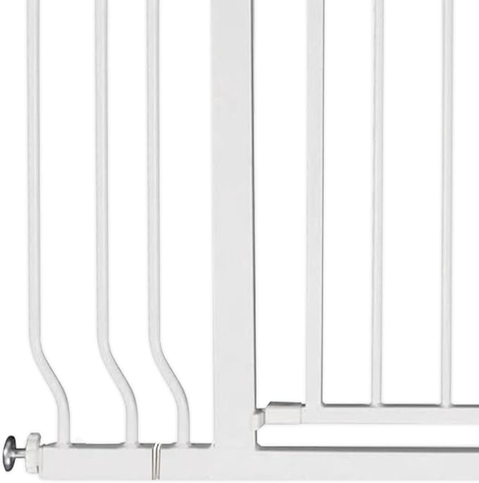 BalanceFrom 29.1-43.3" Easy Walk-Thru Baby and Pet Safety Gate with Hold-Open and Auto-Close ??Adjustable Steel Barrier for Stairs, Doorways, and Hallways, No Drilling Installation