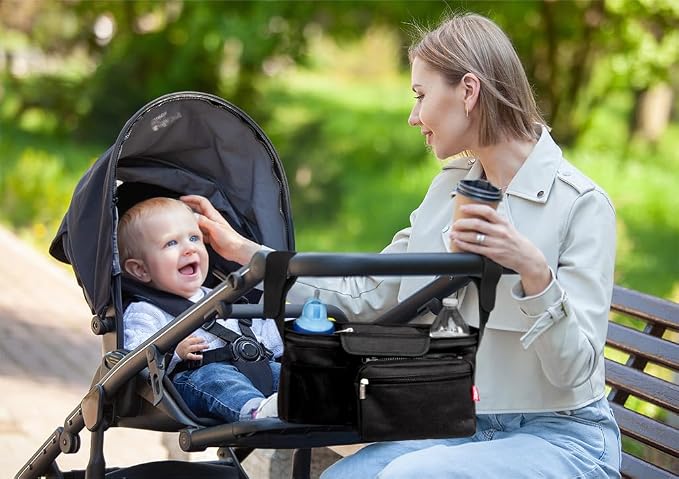 Nuby Deluxe Stroller Organizer with Removeable Pouch