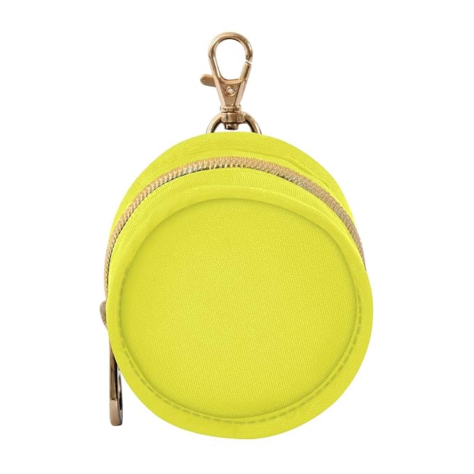 Neon Lemon Yellow Pacifier Holder Case Newborn Pacifier Storage Pouch for Boys Girls Easy Attach to Diaper Bag Portable Baby Essentials Container