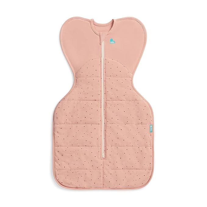Love to Dream Warm Swaddle UP 2.5 TOG Baby Sleep Sack for Autumn & Winter | Arms Up Position for Self-Soothing, Secure Fit Calms Startle Reflex | Medium 13–19 lbs, Rose