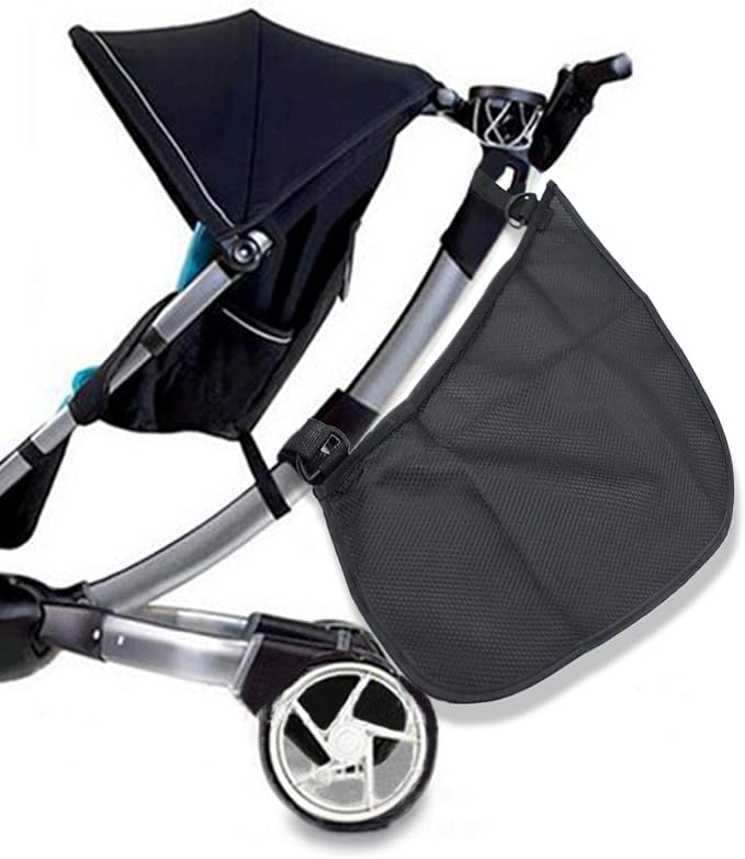 2 Pack Universal Side Sling Stroller Mesh Cargo Net and Organizer, Extra Stroller Storage Space, Non-Slip and Adjustable Straps