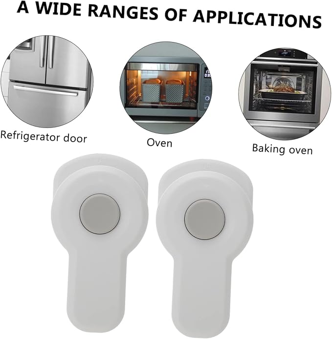 Hemoton 8pcs Safety Oven Lock Childproof Lock for Kitchen Easy Installation Prevents Finger Injuries Design