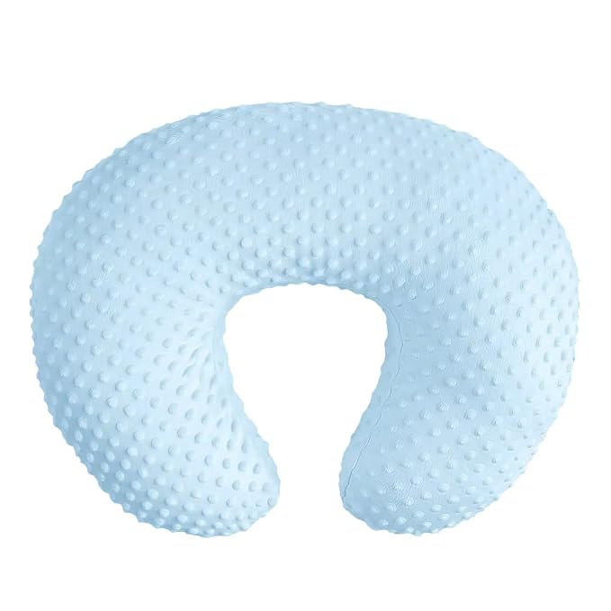 Minky Nursing Pillow Covers Ultra Soft Slipcovers for Breastfeeding for Baby Girls Boys, Feeding Pillow Cover Fits Standard Infant Support Pillows Positioners Nursing Pillow Case