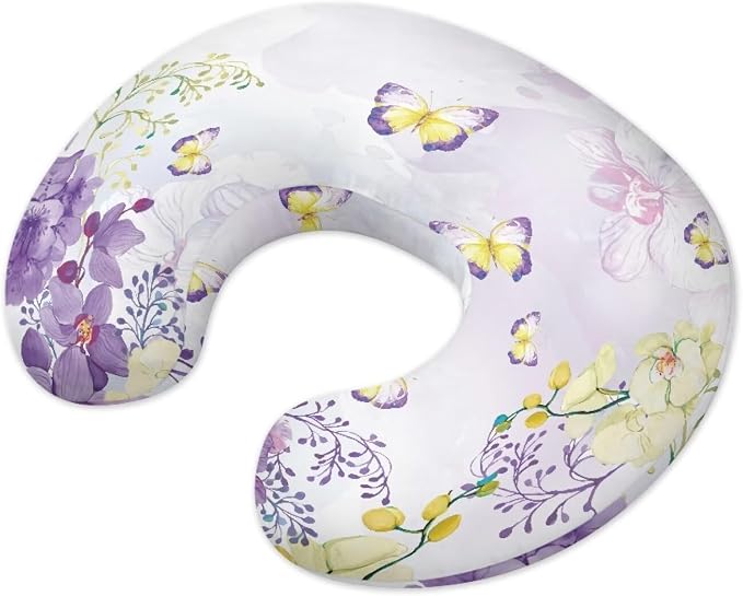Butterfly Bottlefeeding Pillow Detachable Newborn Original Breastfeeding Slipcover Case and Positioner Removable Head Support Protector Cushion Essential with Hidden Zipper Propping Baby