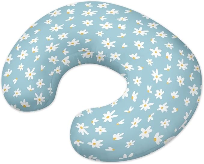 Replacement Nursing Pillow Covers for Mon Newborn 0-12 Months Baby Boy/Girl Nursing Pillow Cover U-Shaped Breastfeeding Pillow Case - Daisy Print