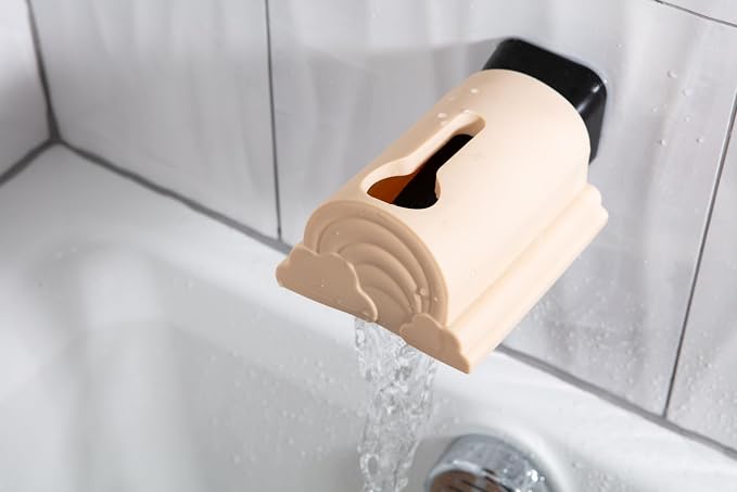 Bath Spout Cover & Baby Bath Rinse Cup Set- Soft Silicone Bathtub Faucet Safety Guard for Kids & Baby Bath Rinse Cup, 100% Food Grade Silicone