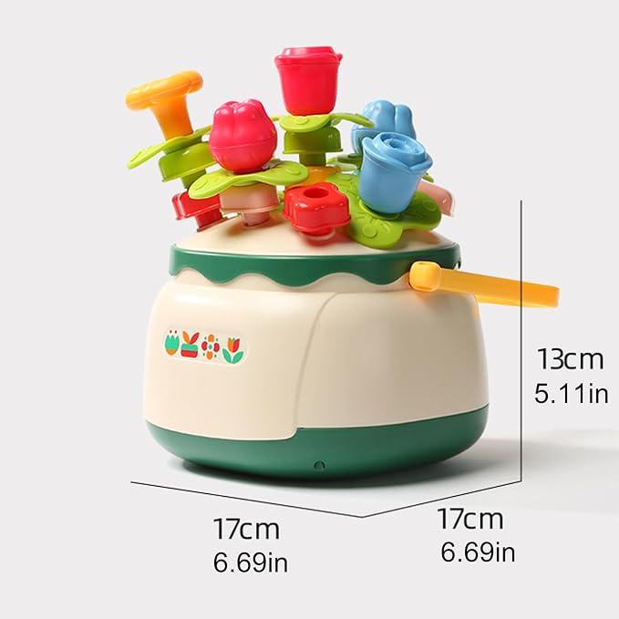 Fun Vegetal Design Pegboard Game for to Improve Fine Motor Skills and Cognitive Development Early Education Toy