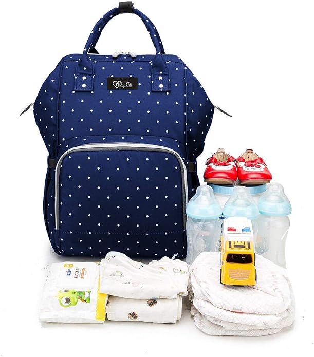 Milky Chic Mommy Diaper Bag- Waterproof USB Charging Port Stroller Straps Changing Pad