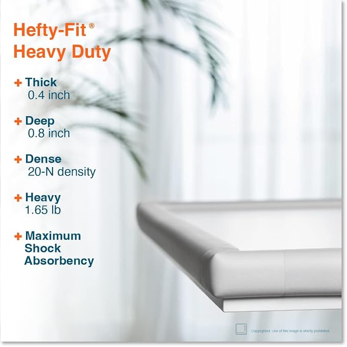 18ft Edge 12 Corners - Bundle & Save - RovingCove HeftyFit Edge Corner Guards, Oyster White