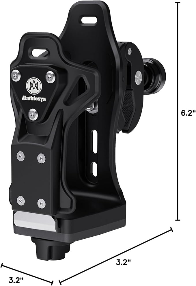 Extra Large Motorcycle Cup Holder Anti Theft, Mathtoxyz Bike Water Bottle Holder 1.95 ??3.6 inch Universal Size Handlebar Drink Holder Cage for Moto Bicycle, Boat, Scooter, Stroller, Wheelchair