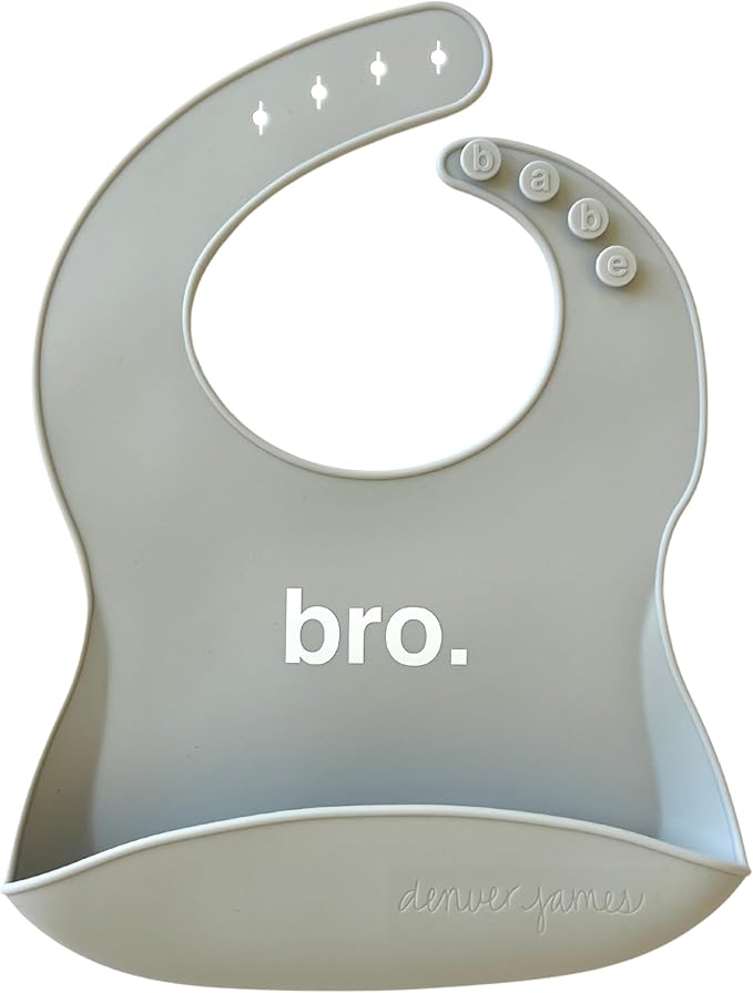 Denver James Silicone Feeding Bibs | Dishwasher Safe. Waterproof. Adjustable.