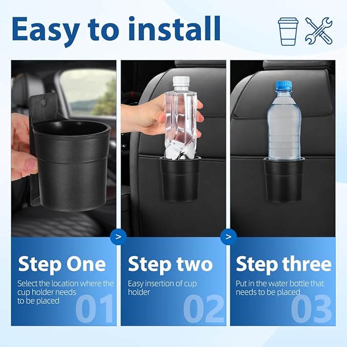 WOONEKY Outdoor Cup Holder for Cinema Chairs and Wheelchairs Portable Bottle Rack Baby Milk Bottle Holder Chair Accessory Easy Install