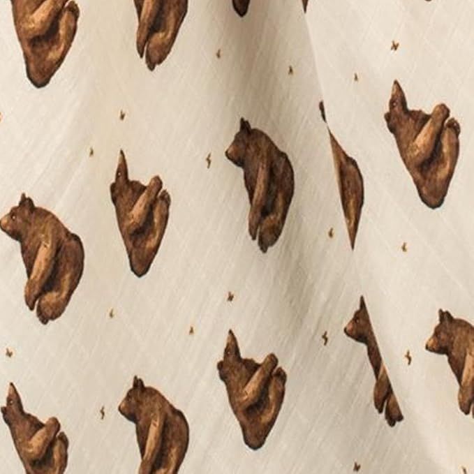 Milkbarn Baby Swaddle Blanket - Soft, Breathable & Gentle Material - Nursery Swaddling Blankets for Boys and Girls, Honey Bear