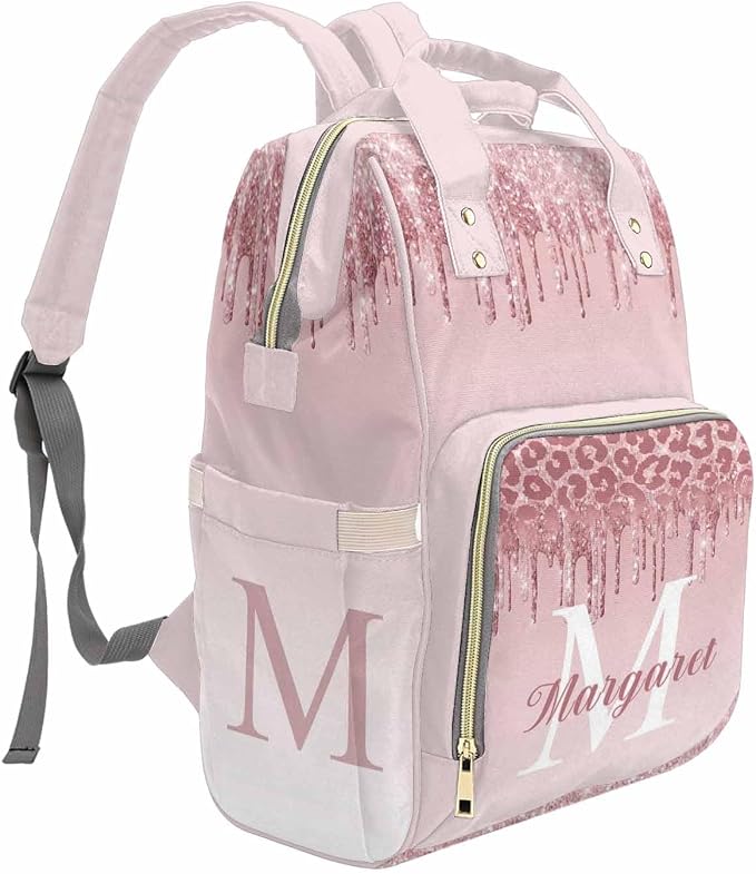 D-Story Custom Name Backpack For Mom Custom Backpack With Name Nappy Backpack Birthday Gift Casual Daypack Baby Diaper Bag Customized