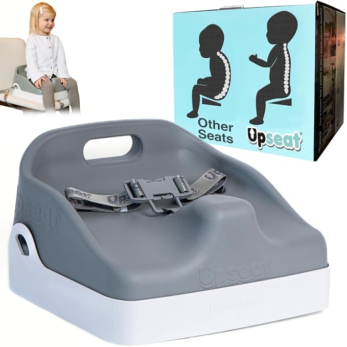 Upseat Boost - The Original Ergonomic Toddler Booster Seat for Dining Table, Developed with Physical Therapists to Encourage Posture, Adjustable Height, Easy to Wipe Clean, and Travel-Friendly