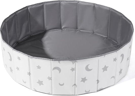 40Inch Kids Ball Pit, Foldable & Portable & Reusable Balls Pool for Toddlers,Playpen/Fence for Baby, Play Pool for Dog, Indoor & Outdoor Use, Oversized (Star/Moon)
