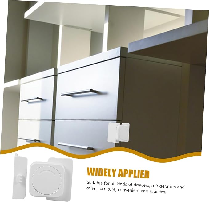 VILLCASE Childproofing Cabinet Latch Drawer Locks Proofing Refrigerator Door Lock Cabinet for Boys and Girls