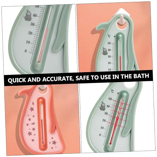 Milisten Penguin Bath Thermometer for Infants, Cartoon Water Temperature Measurement Tool, Safe Bath Tub Thermometer for Newborns and Random Color
