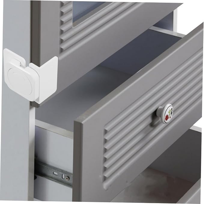 VILLCASE Childproofing Cabinet Latch Drawer Locks Proofing Refrigerator Door Lock Cabinet for Boys and Girls