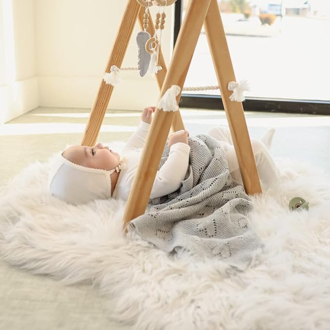 Heirloom Knit Heart Receiving Unisex Blanket for Boys and Girls - 100% Luxury Cotton Baby Blanket - Soft Warm Swaddle Receiving Blanket for Newborns Infants & Toddlers (Dove Grey)