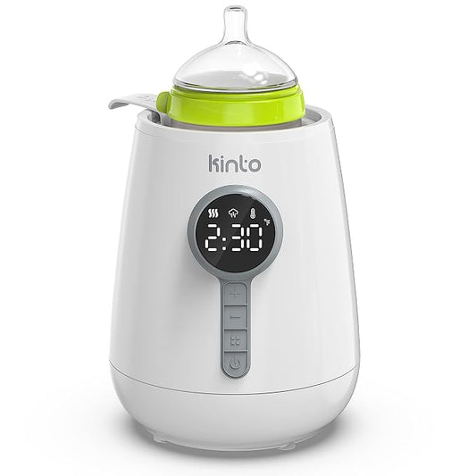 Baby Bottle Warmer for Breastmilk and Formula, Fast Bottle Warmer with Adjustable Timer, Keep Warm Mode, Breast Milk Defroster
